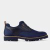 HEREN Brantano CASUAL | Marineblauwe combinatie derbyschoen