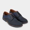 HEREN Brantano CASUAL | Marineblauwe casual derby