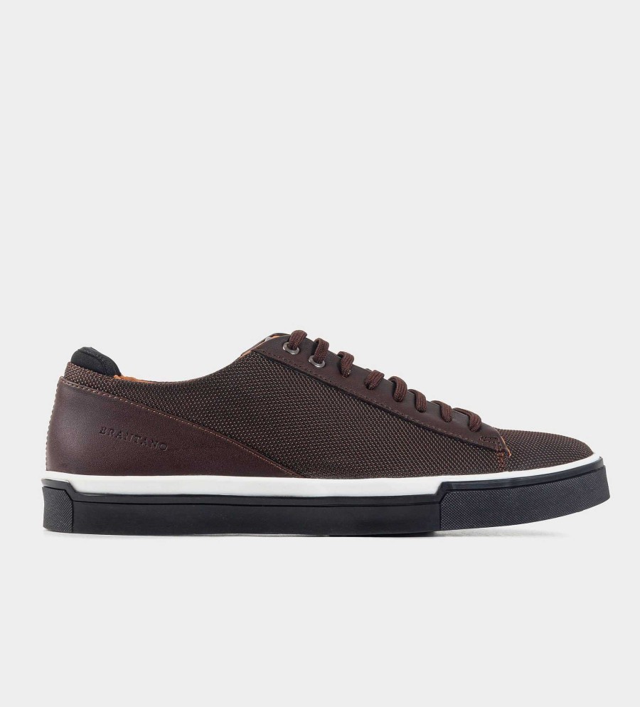 HEREN Brantano SNEAKERS | Sterk. Bruine textielsneakers