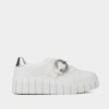 DAMES Brantano SNEAKERS | Witte hardwareplatformsneaker