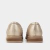 DAMES Brantano PLATS EN LOAFERS | Gouden lederen hardware mocassin