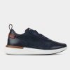 HEREN Brantano SNEAKERS | Marine lederen sport-casual schoen