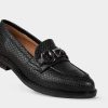 DAMES Brantano PLATS EN LOAFERS | Zwart lederen hardware mocassin