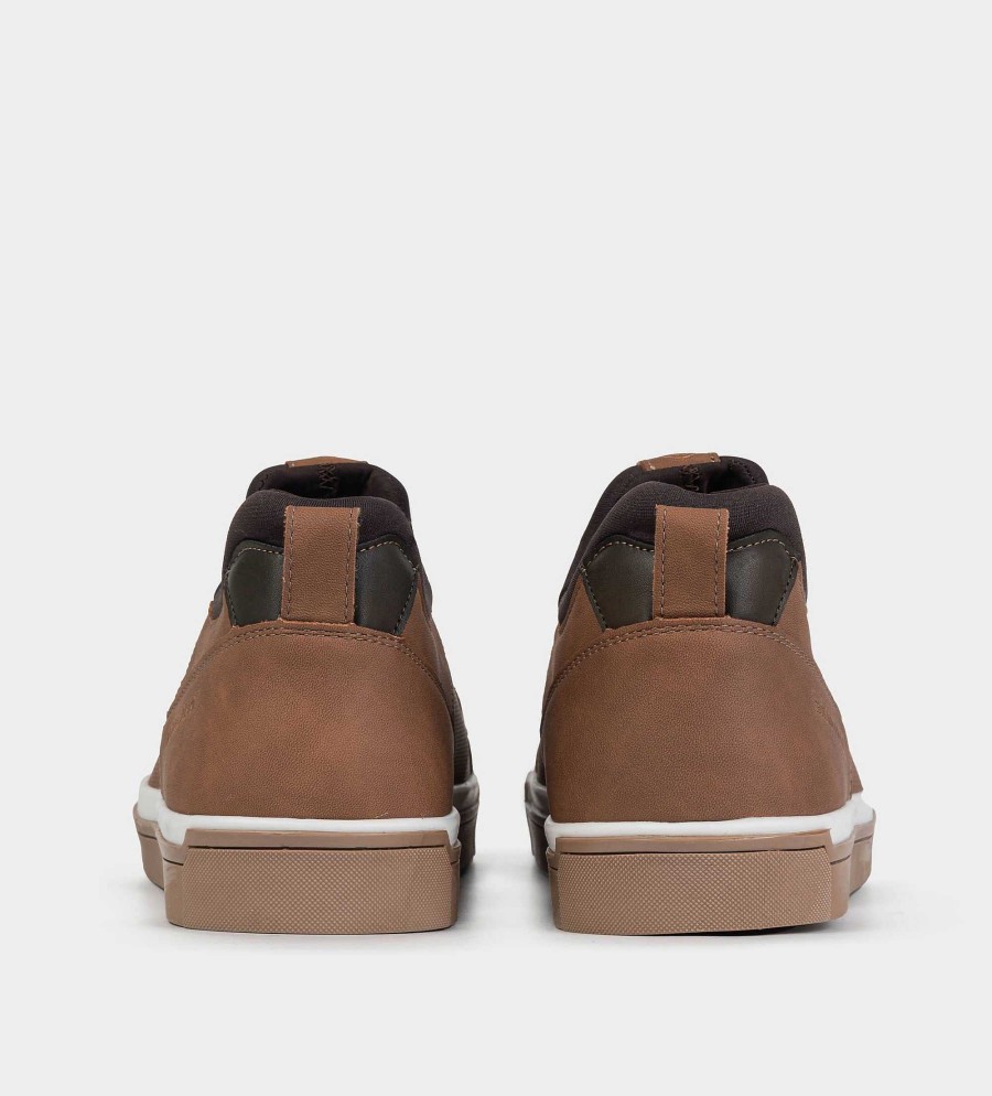 HEREN Brantano SNEAKERS | Camel sok casual sneakers