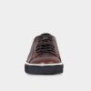 HEREN Brantano SNEAKERS | Sterk. Bruine leren sneakers