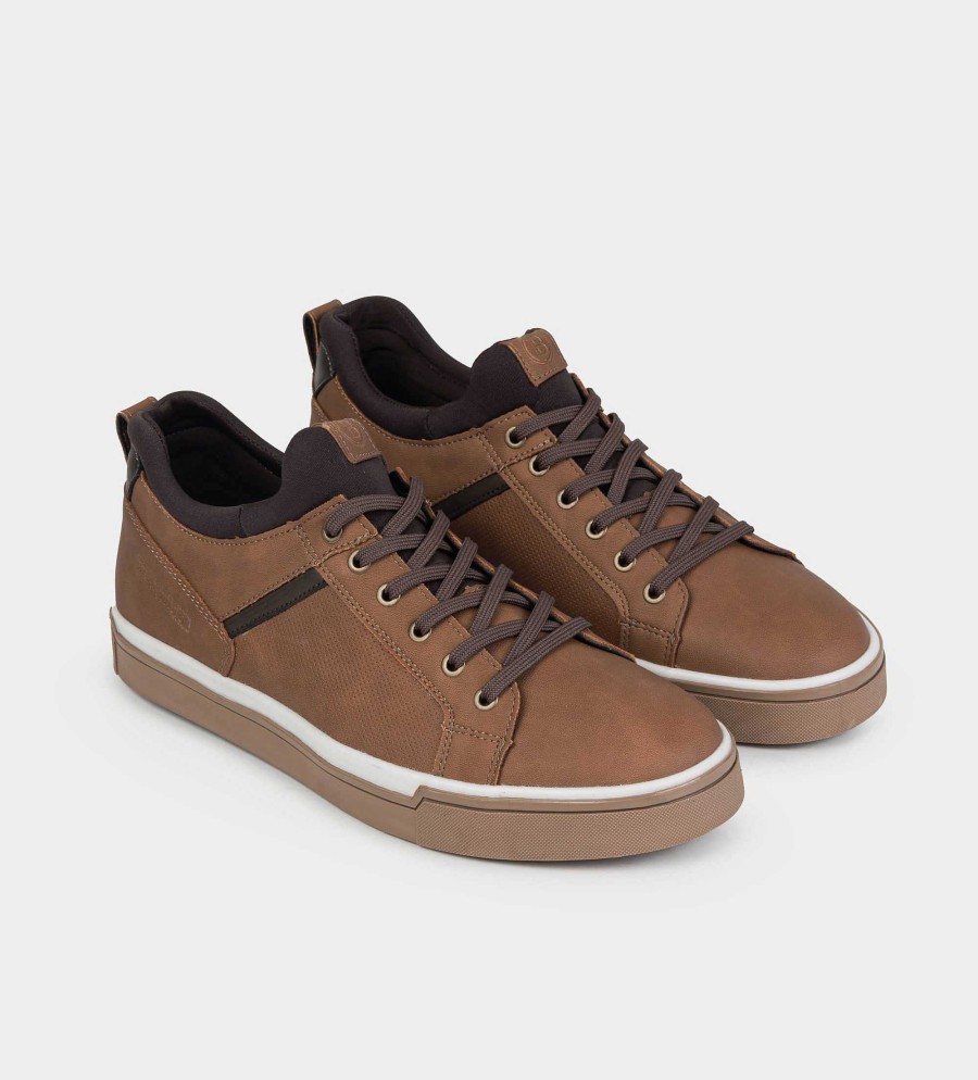 HEREN Brantano SNEAKERS | Camel sok casual sneakers