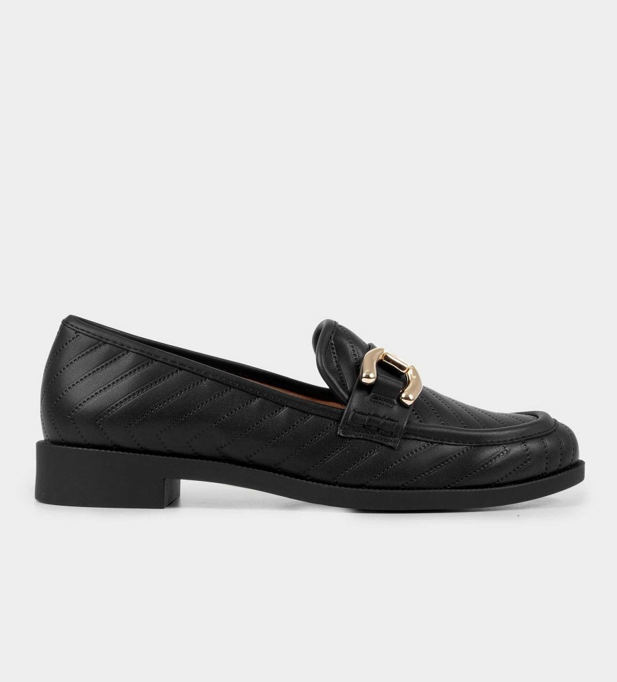 DAMES Brantano PLATS EN LOAFERS | Loafers met zwarte gesp